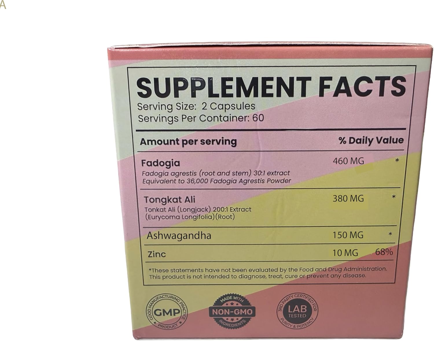 Ultra Concentrated 200:1 Fadogia Agrestis Tongkat Ali Supplement, Fadogia Agrestis Extract for Men/Women with Ashwagandha - Max Muscle Mass & Strength, Bonus Box (120 Capsules)