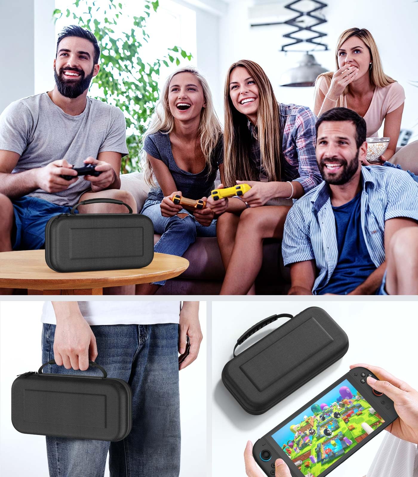 MoKo Étui pour Nintendo Switch 2 (2025) pouvant contenir 20 cartouches | Housse Rigide de Protection Pochette de Transport Boîtier pour Switch 2 2025 et Accessoires