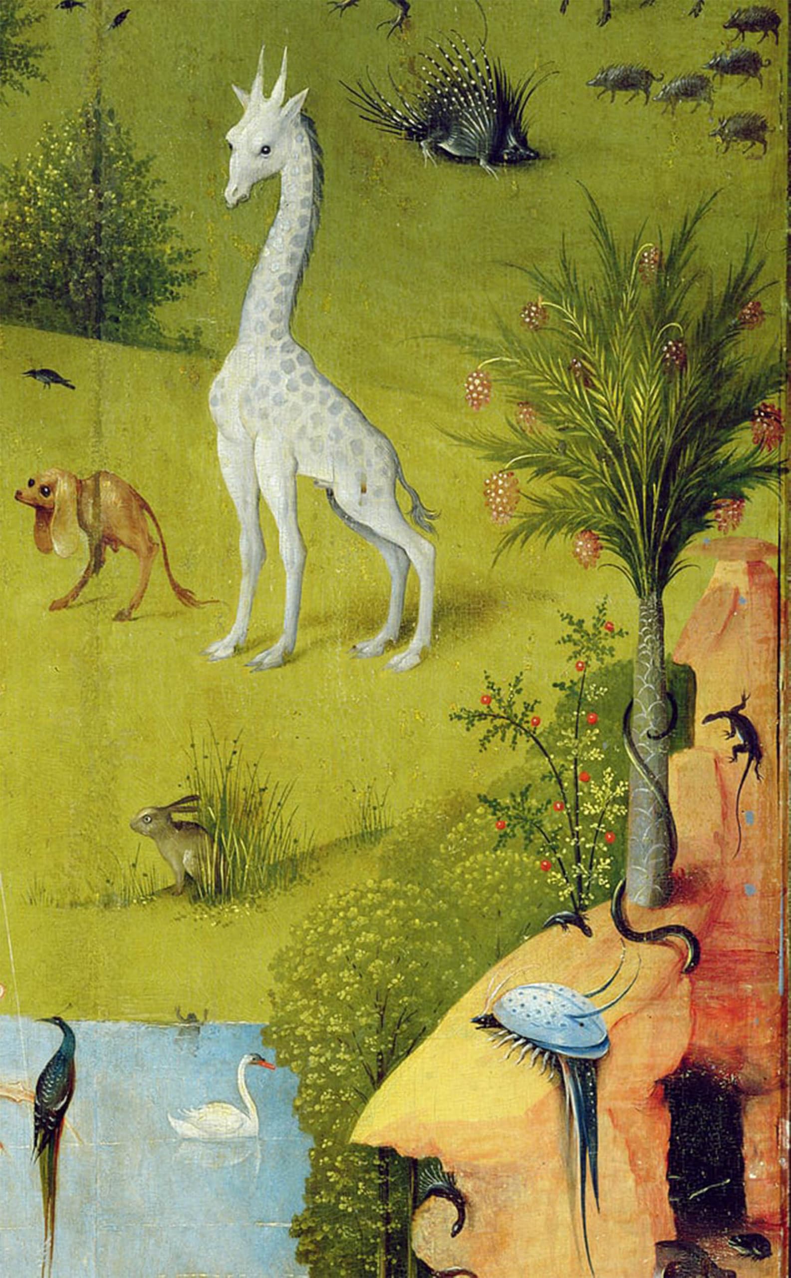 SERENDIPITP Abstract Painting Mural Print Picture Wall Decor Painting Nativity by Hieronymus Boske Vintage Wall Artwork for Home Decor 60x90cm
