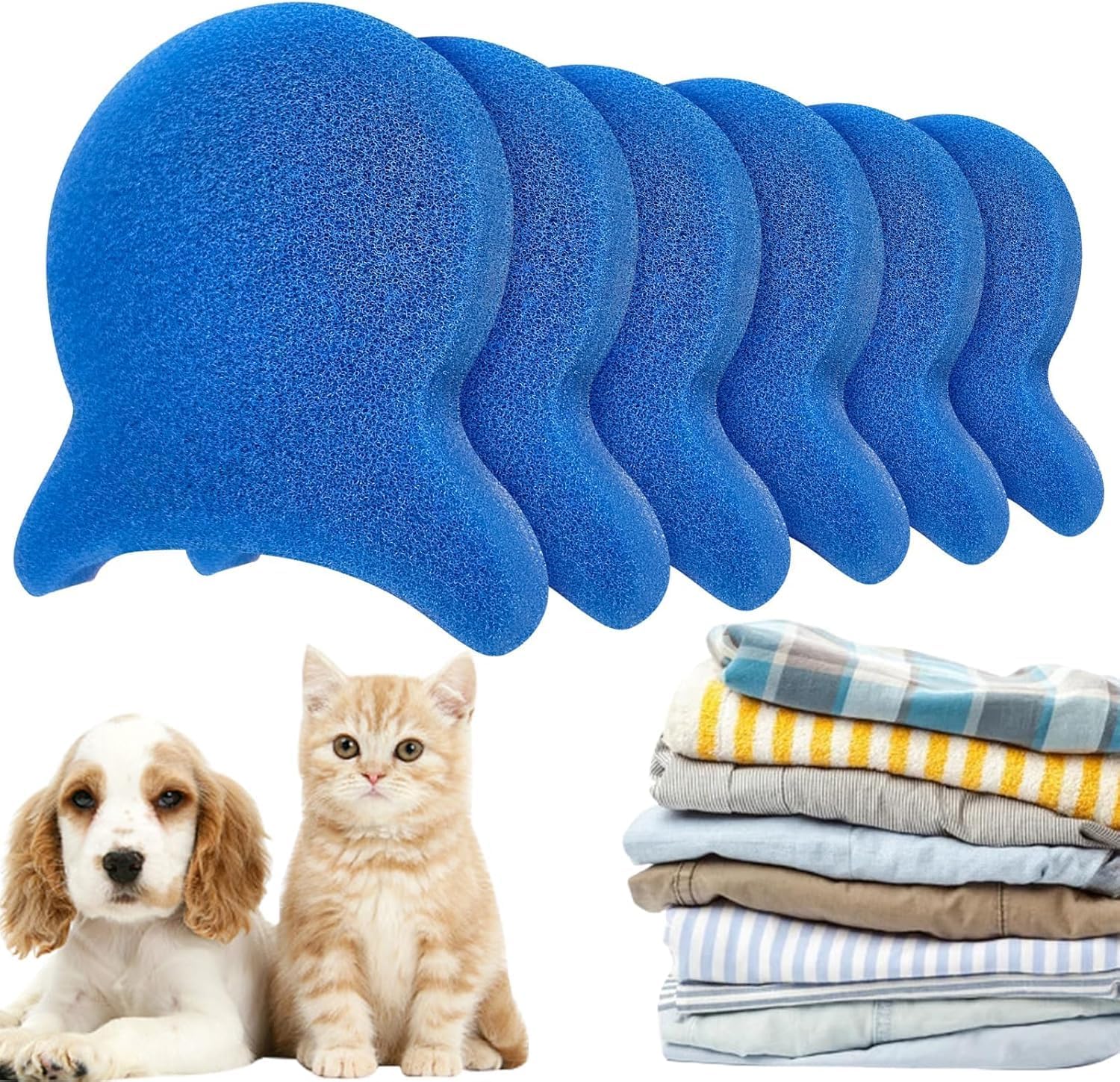 Pet Hair Remover for Laundry, Reusable Dog & Cat Hair Remover Tool, Effectively Removes Pet Hair, Lint and Dander from Bedding and Clothing, Suitable for Washing Machines, Dryers (4) — view 9
