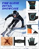AXEVMEN Winter Ski Snow Gloves – Four size and color options