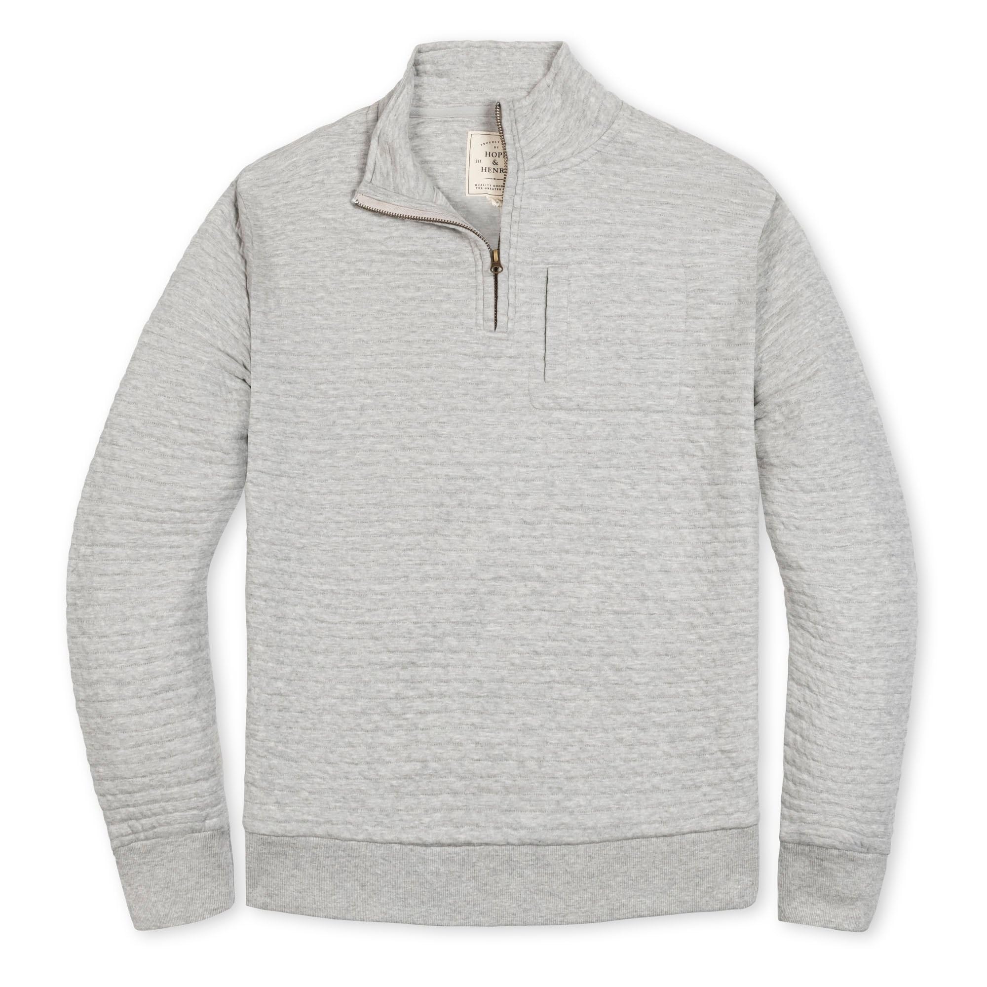 Hope &amp; Henry Men's Half Zip Pullover Sweater