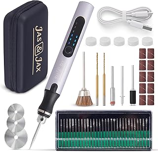 USB Rechargeable Engraving Pen with 42 Bits, Mini Electric Engraver, Cordless Rotary Tool For Wood, Metal, Jewelry, Glass, Plastic and Stone Etching