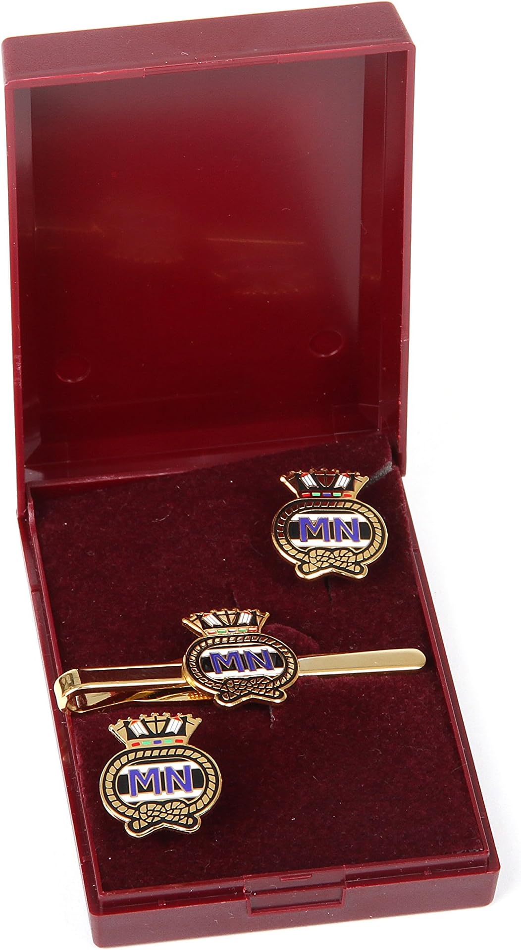 Duchemins Military Supplies Merchant Navy Cufflink and Tiebar Giftset