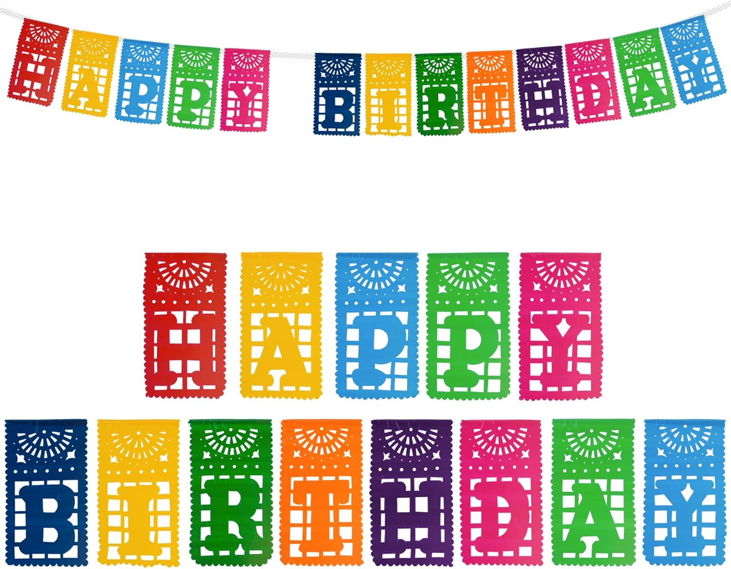 Happy Birthday Banner Fiesta Birthday Party Decorations