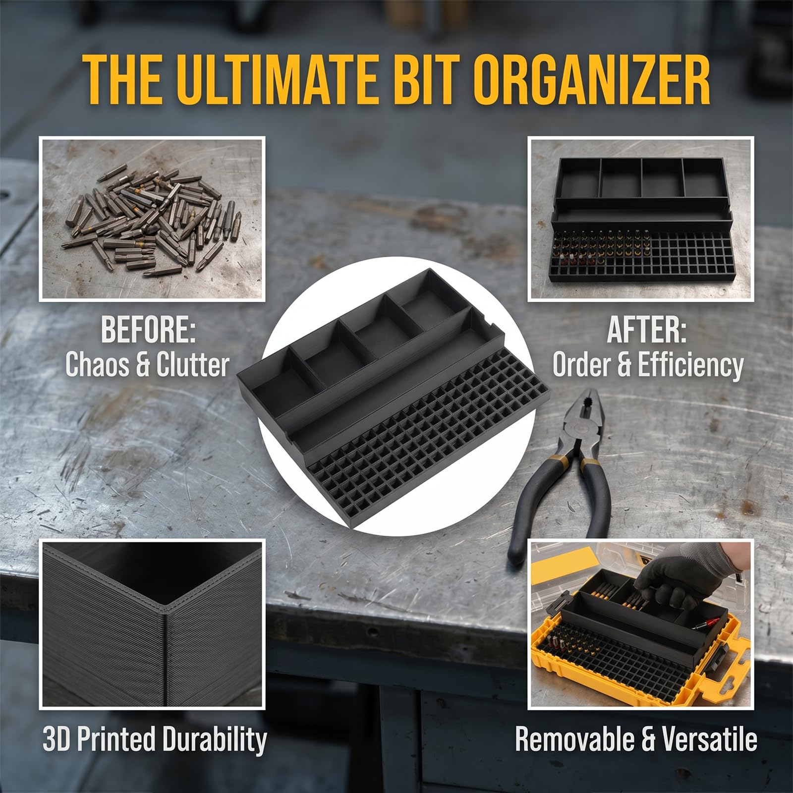 DEWALT ToughCase Bit Organizer Insert -2