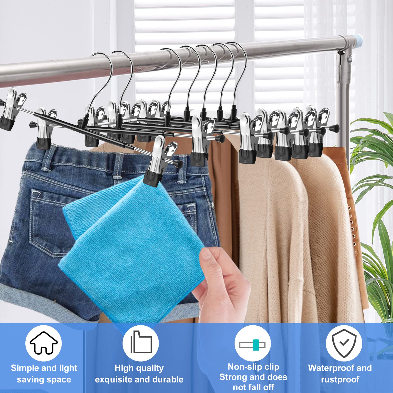 Paquete de 20 Perchas para Pantalones (Perchas para Pantalones)