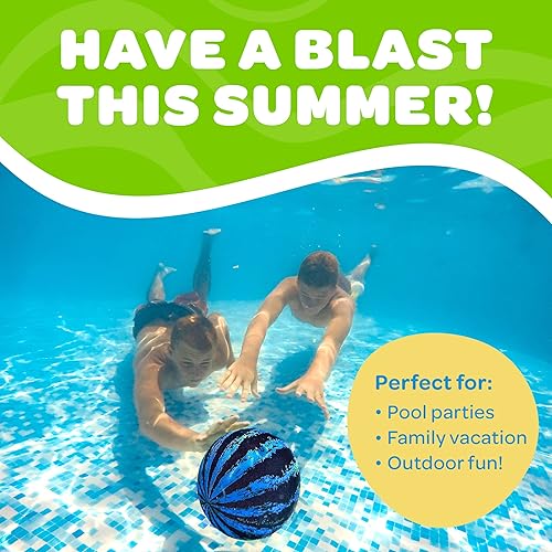 Miniatura 9 de Watermelon Ball Juego de piscina, pelota para pasar bajo el agua, esquivar, bucear, para adolescente, niño o adulto, pelotas rellenas con agua, 9