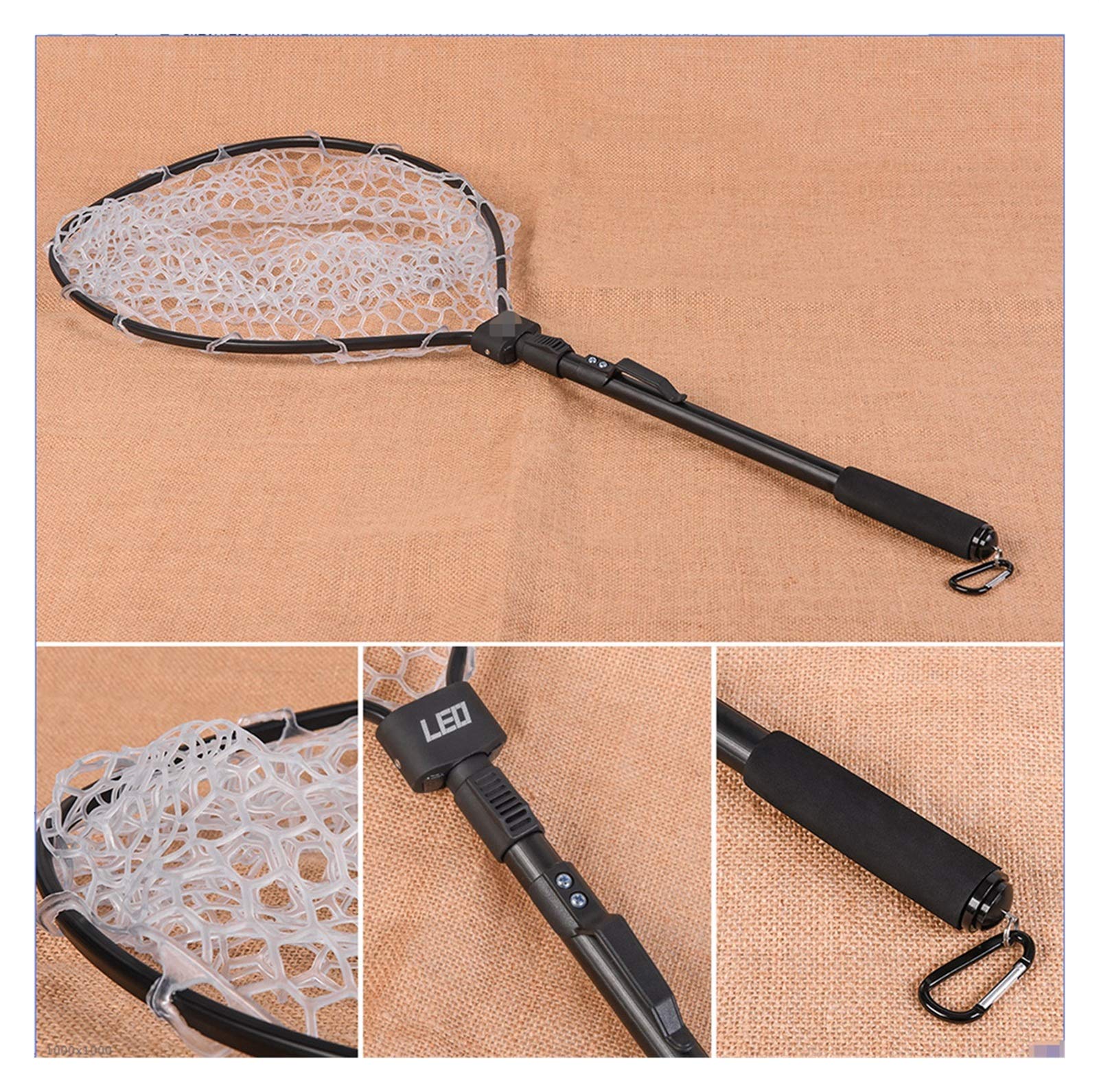 THKFISH Faltbarer Gummikescher - Ideal Zum Catch & Release Angeln