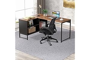 Spacious and Durable Vinyl Floor Mat for Enhanced Productivity