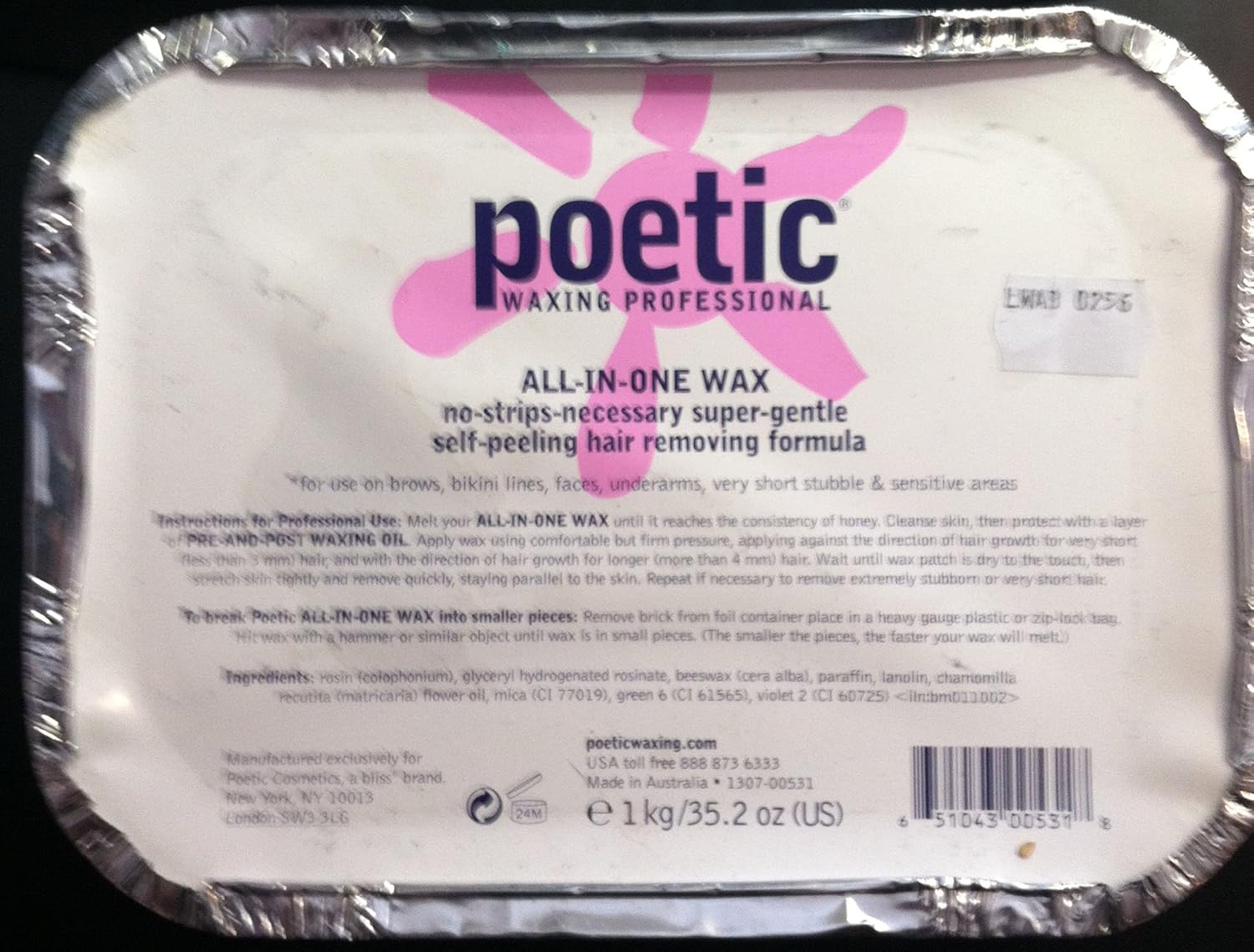 bliss Poetic Waxing AllInOne Wax, 35.2 oz Beauty