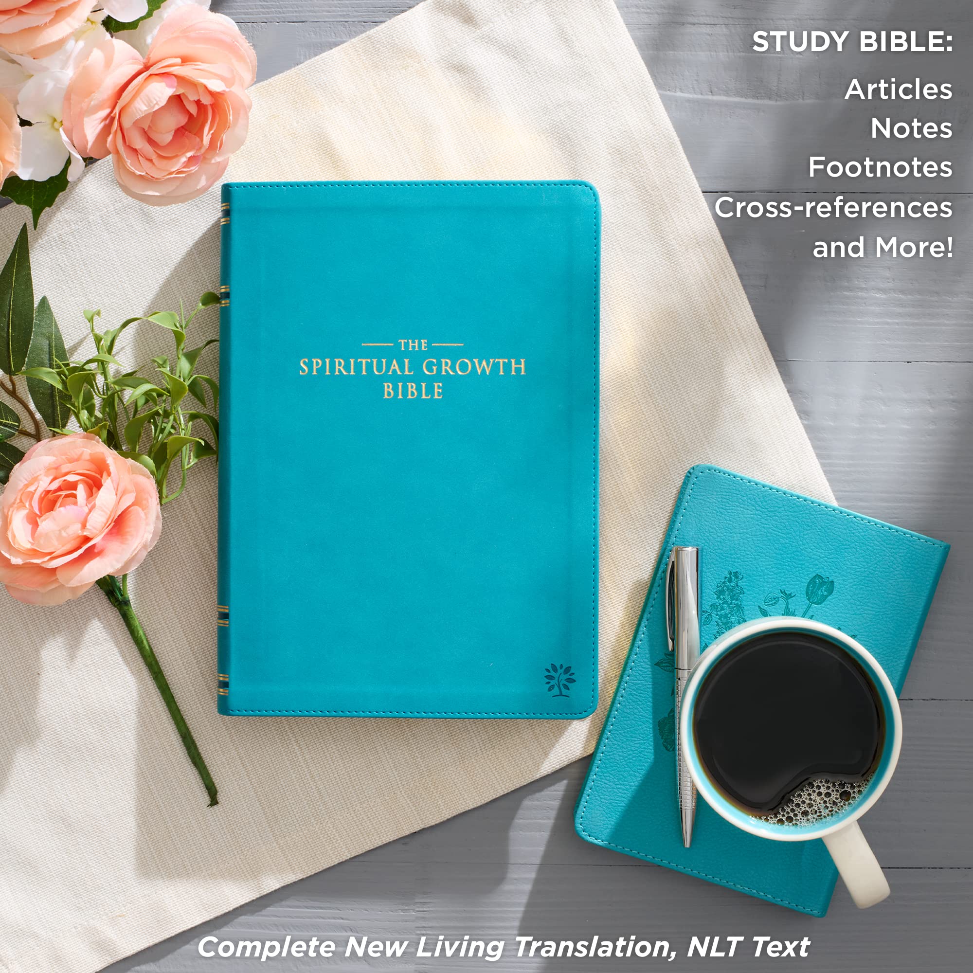 The Spiritual Growth Bible, Study Bible, NLT - New Living Translation Holy Bible, Faux Leather, Teal (NLT Spiritual Growth Editions) - Image 9