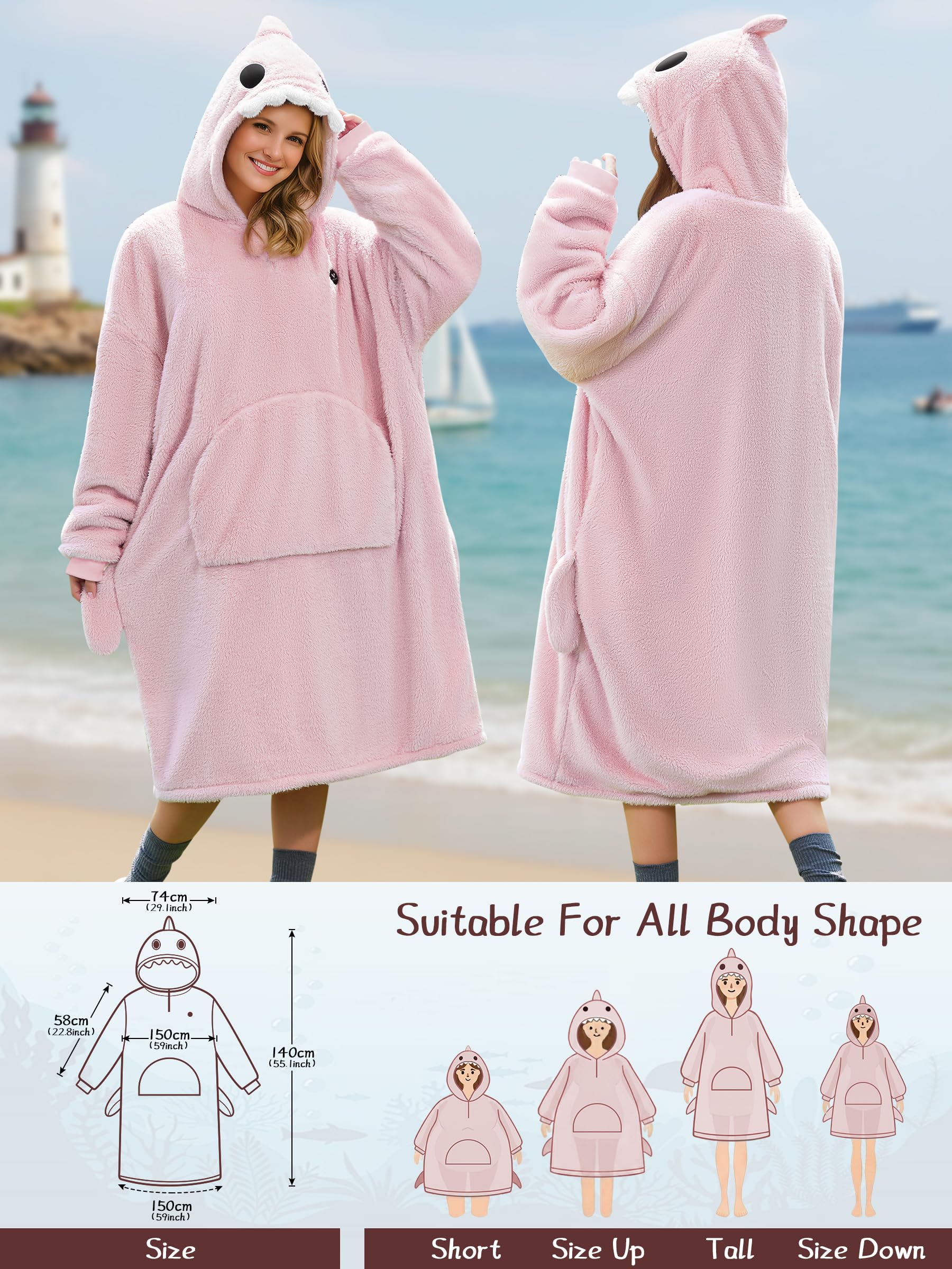 Beheizte Hoodie Decke mit Ärmeln,Heizdecke mit Ärmeln Kabellos mit Akku,10000mAh,Geschenk für Frauen,Tragbare Decke zum Anziehen Erwachsene Kuscheldecke,Weihnachtsgeschenke für Freundin Mütter75*110cm