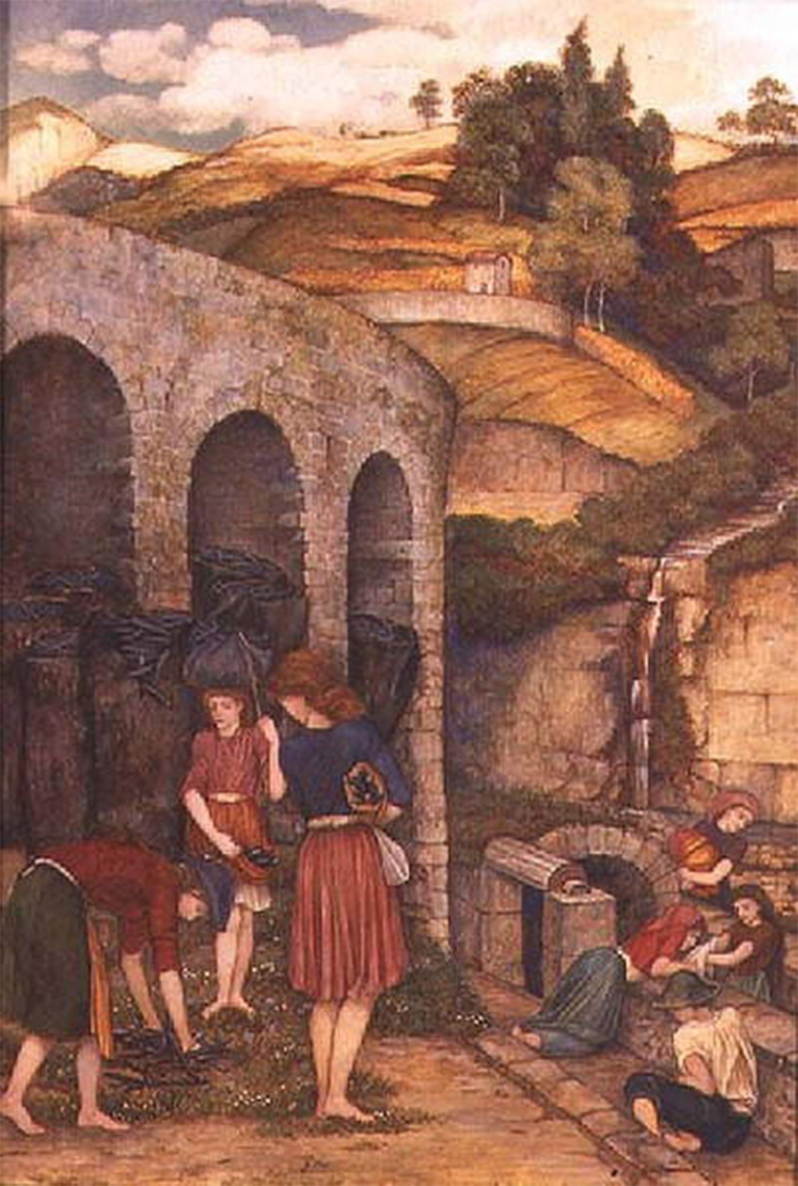 SERENDIPITP Vintage Wall Art Canvas Nordic Poster Canvas Print Picture the Charcoal Thieves by Roddam Spencer Stanhope Wall Art Poster for Home Decor 60x90cm