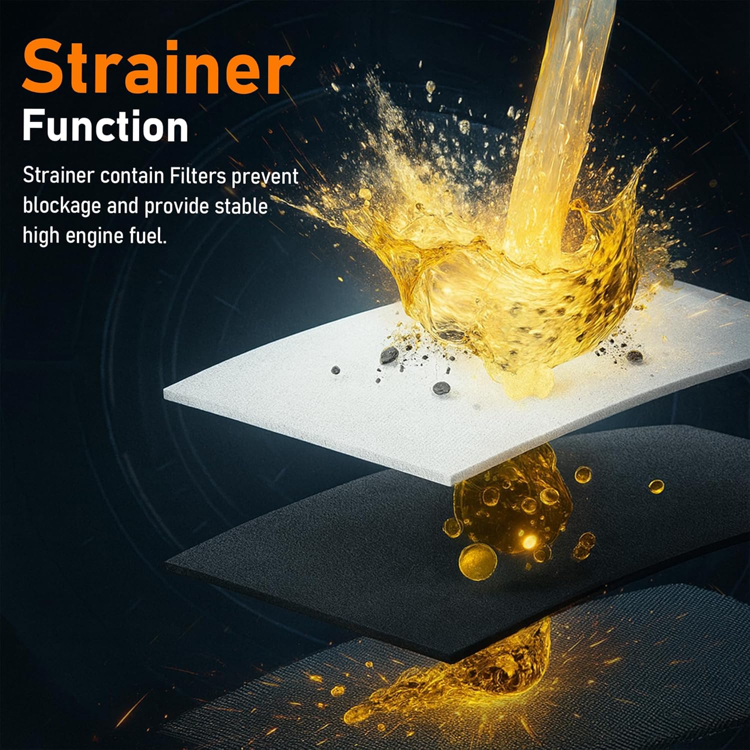 Electric Fuel Pump Assembly E8424M P76030M FG0416 4.8" Outer Dia Flange Compatible for VW Beetle 1998–2010, Golf 1999–2006, Jetta 1999–2005 (1.8L 2.0L 2.5L 2.8L)