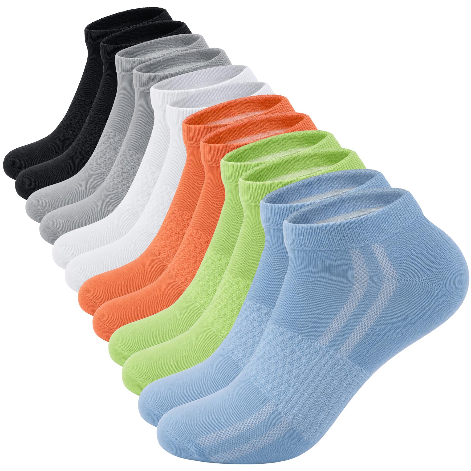 Photo 1 of LUBOT Bamboo Viscose Athletic Socks - 6-Pair Multipack