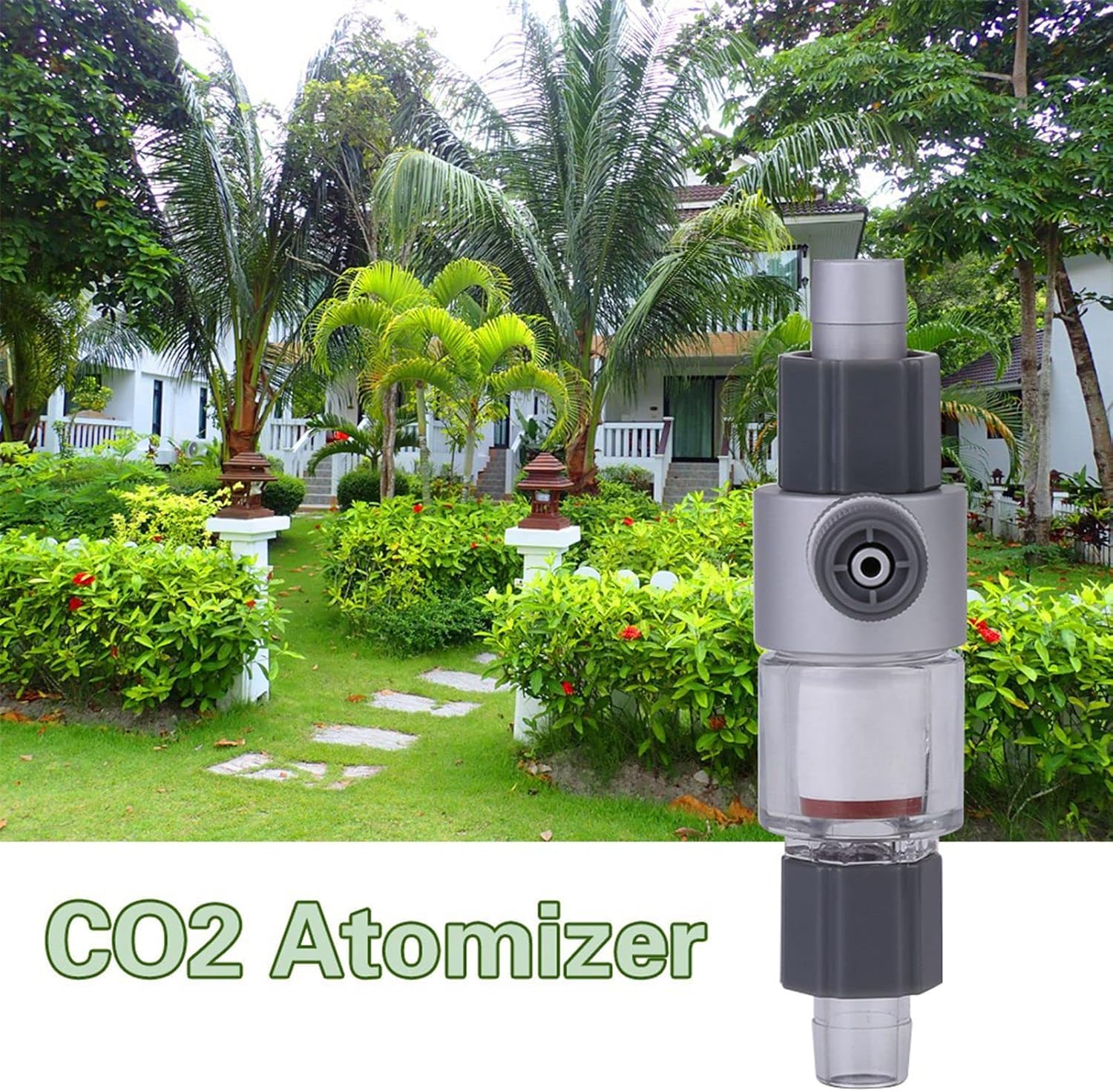 Zerodis Aquarium CO2 Atomizer, Carbon Dioxide Atomiser Bubble Counter, Atomic Inline Co2 Atomizer Diffuser for Planted Aquariums - image 8