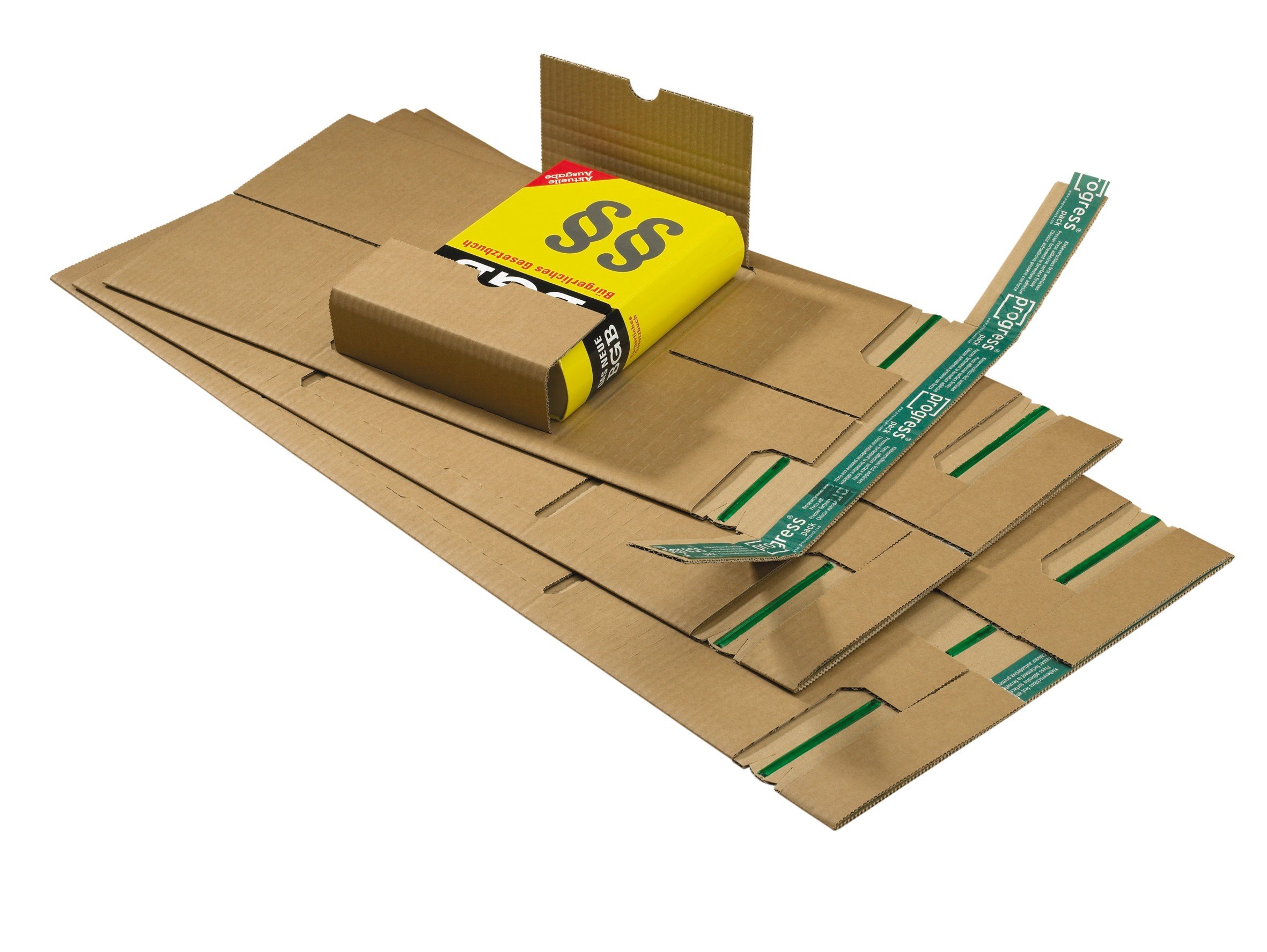 Universal-Versandverpackung Premium PP B03.04 aus doppelter Wellpappe, DIN C4, 320 x 260 x bis 95 mm, 20-er Pack, braun