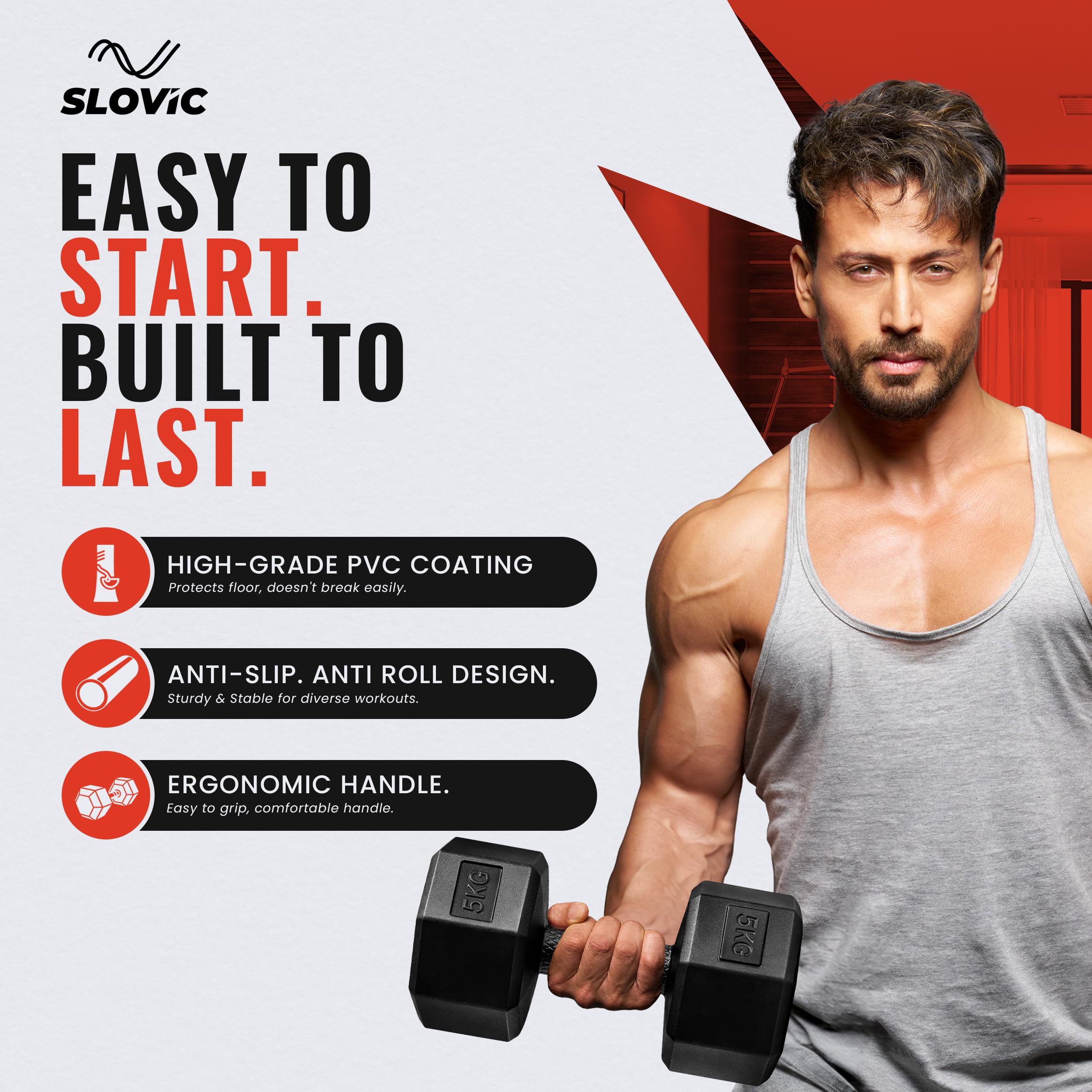 Slovic Dumbbell Set - Home Workout -2