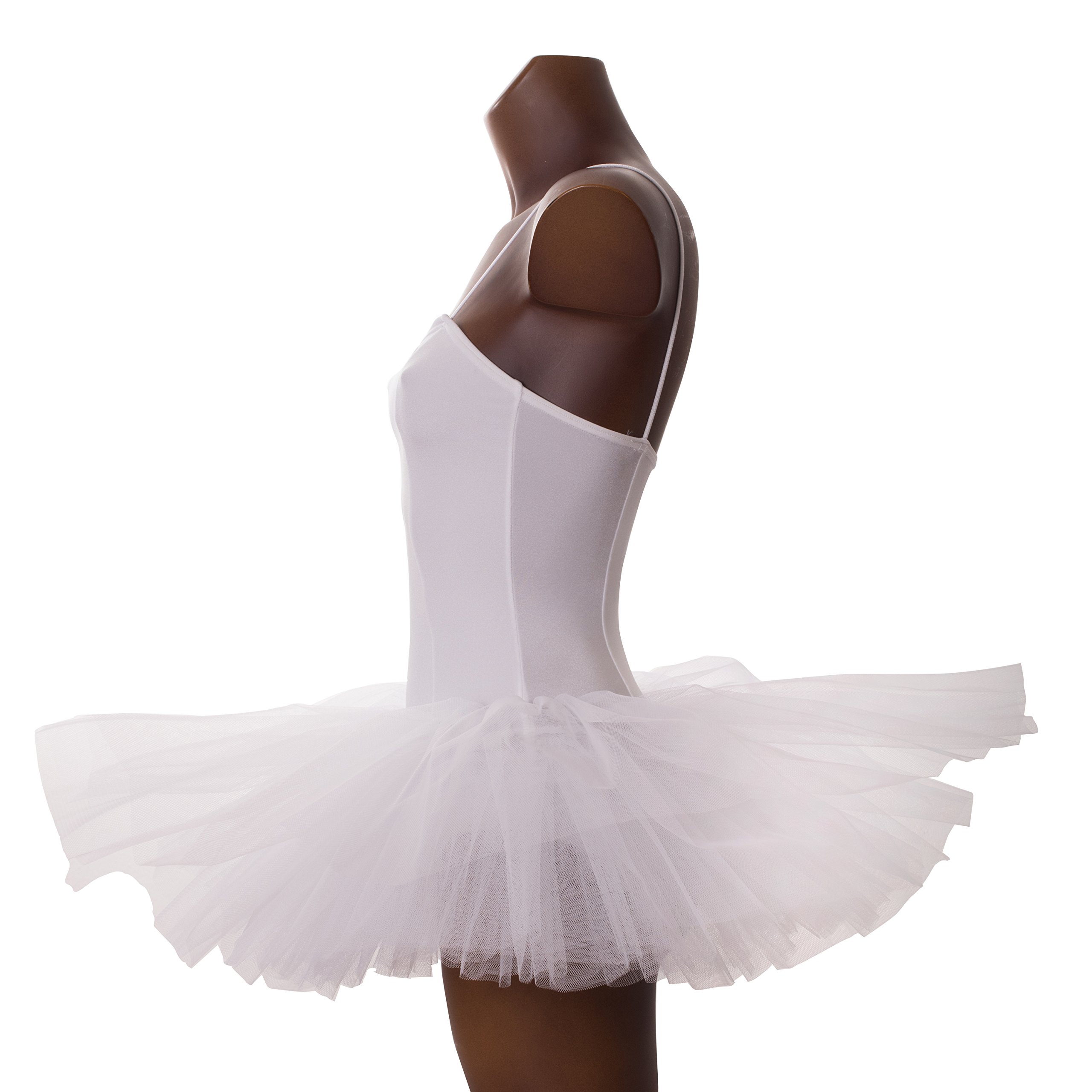 GISI Danza tutù Body in Lycra per Danza Classica - 100% Made in Italy (S - Giro Busto 140/145 Cm)