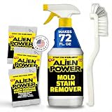 Alien Power Instant Stain Remover Spray for Mold and Mildew and Grout, All Purpose No-Scrub Cleaner for Bathroom & Household Surfaces, Tiles, Wall & Washing Machines - 3 Packets (Makes 72 Fl Oz)