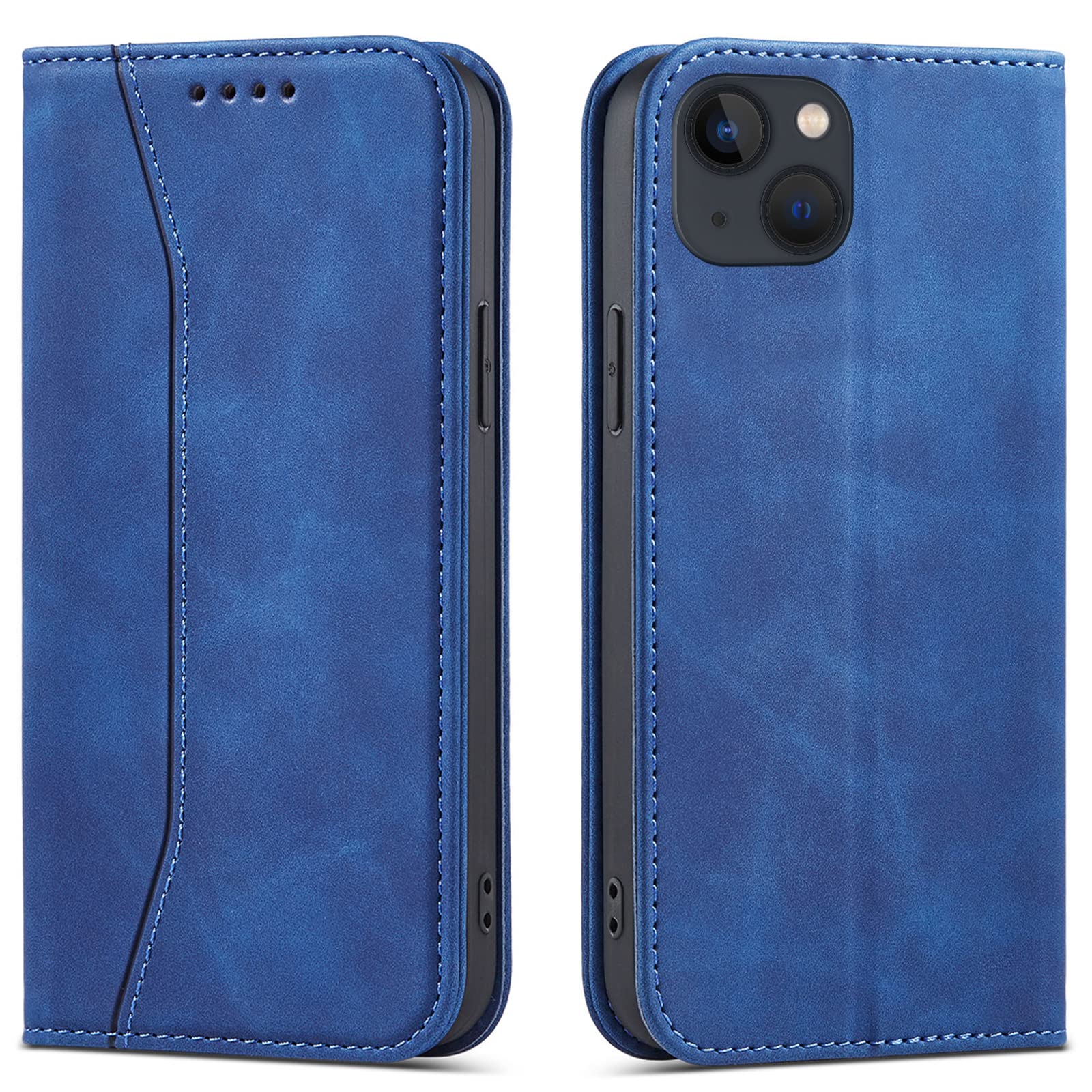 OKZone Cover per iPhone 14 (6,1 Pollici), Custodia Flip Pelle
