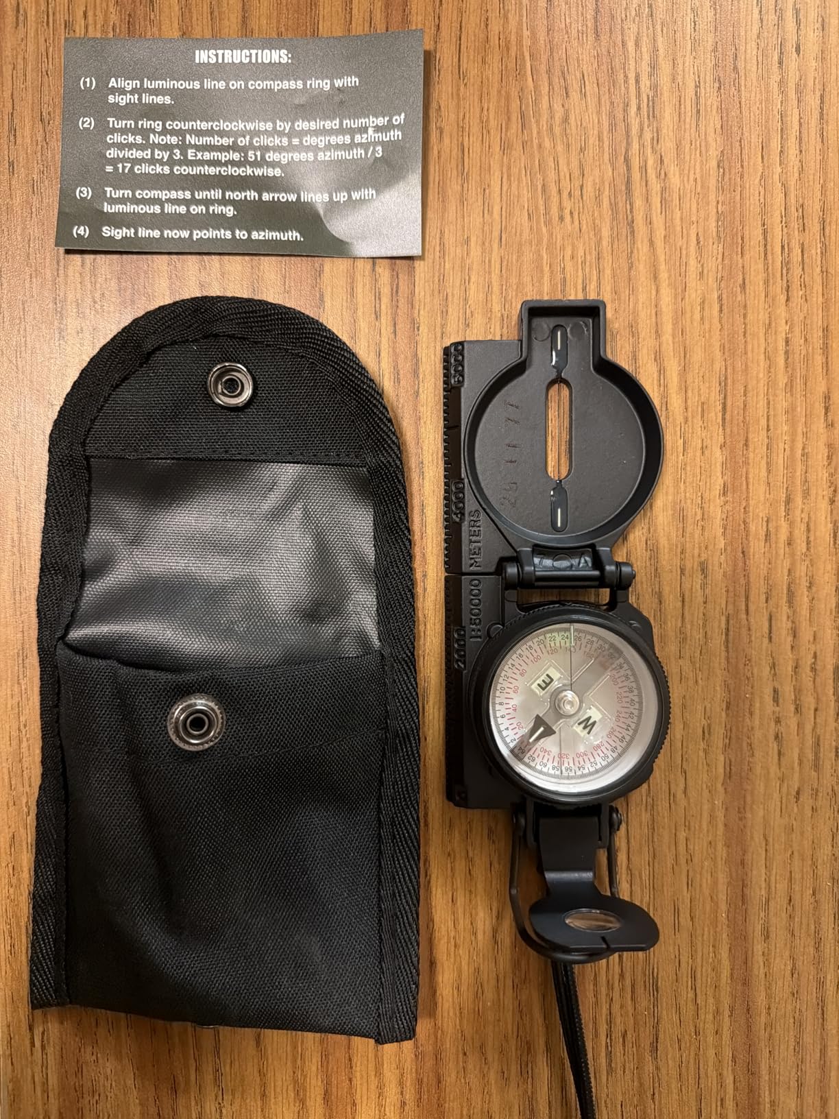 Cammenga Lensatic Tritium Compass, Official USA Military Compass ...