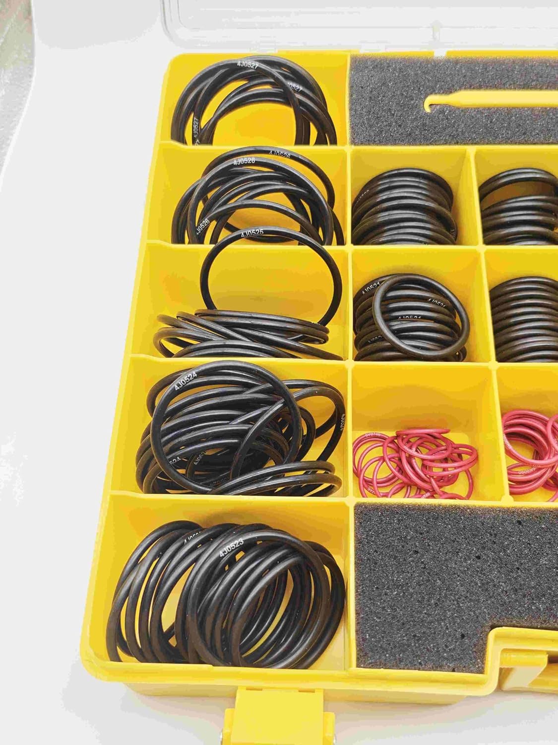 New 4C-4782 Seal O-Ring Kit - 580pcs Compatible with Caterpillar CAT SAE STOR ORFS 61 62 Nitrile 90 Excavator Seal Kit