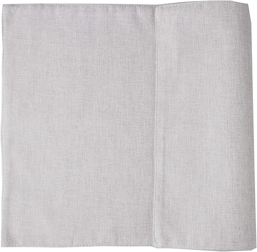 Miniatura 4 de Fennco Styles Classic Woven Textile - Manteles individuales decorativos de 12 x 18 pulgadas, juego de 4 manteles individuales de mesa color crudo