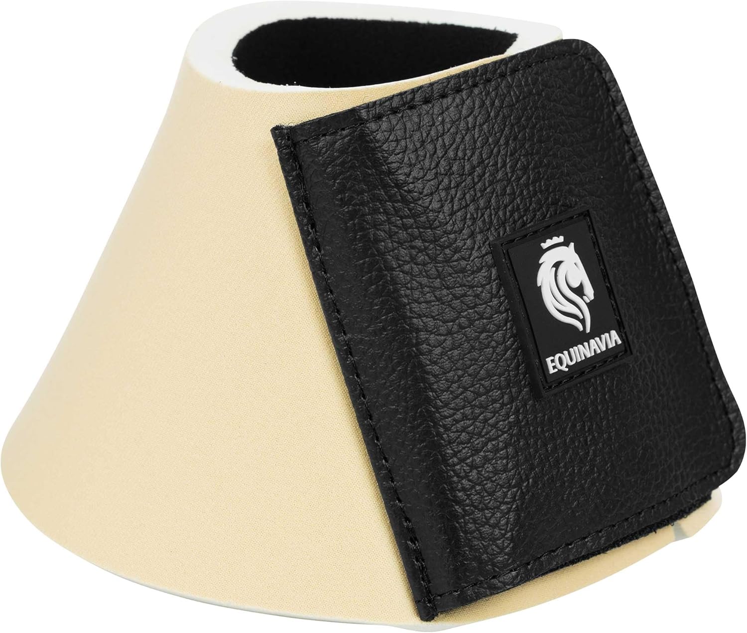 Equinavia Toki Bell Boots for Horses | Neoprene Overreach Boots - French Vanilla - L