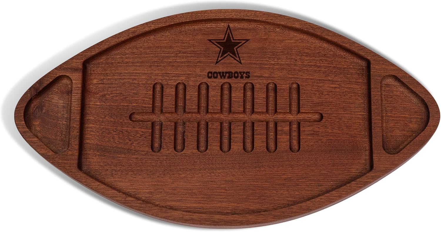 The Memory Company Officially Licensed Acacia Team Football with Triangles Serving Board, Chicago Bears