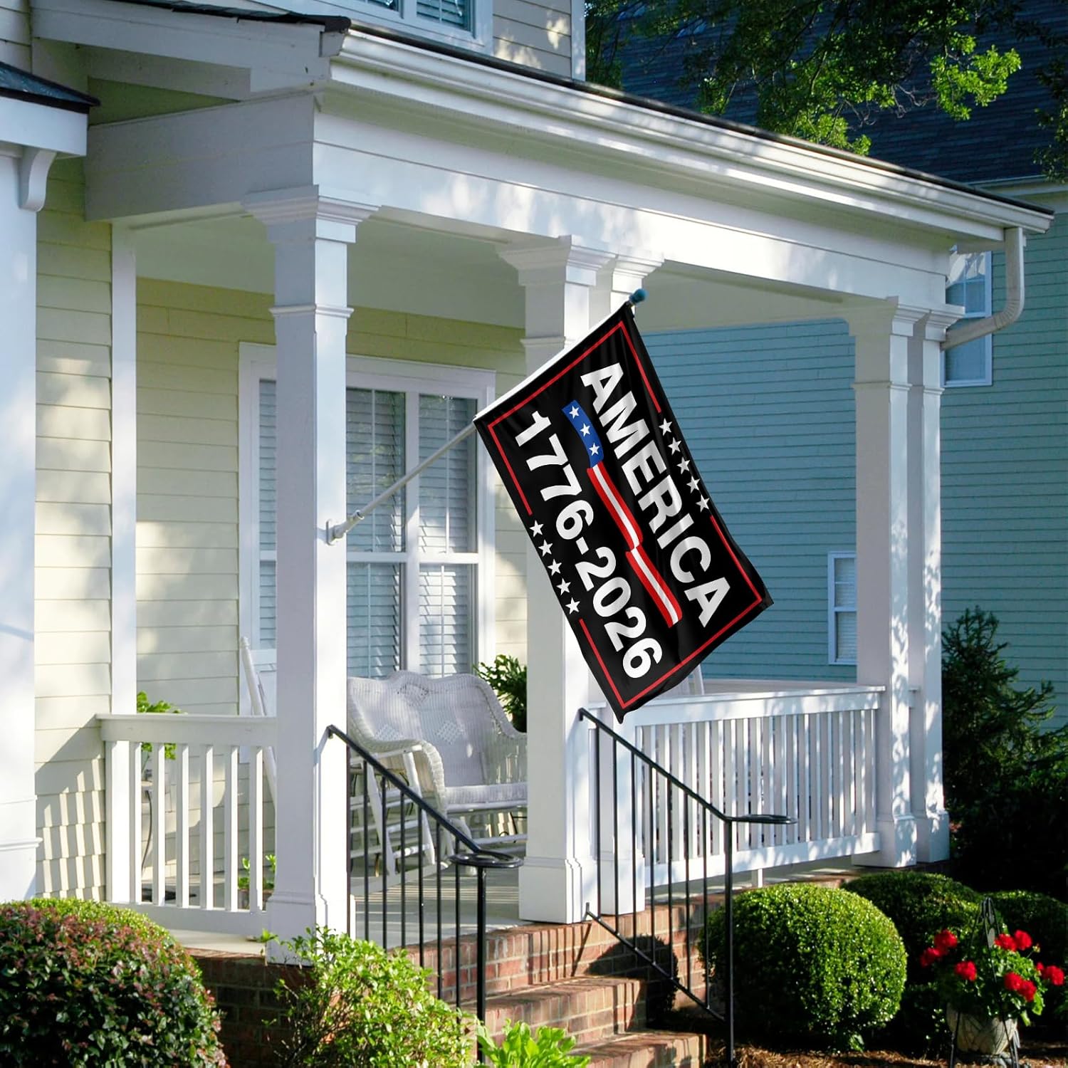 America Birthday Flag 3x5 Feet 1776 2026 Years Anniversary God Bless USA Patriot Banner Flags for Street Event Yard Parties Decoration - Image 4