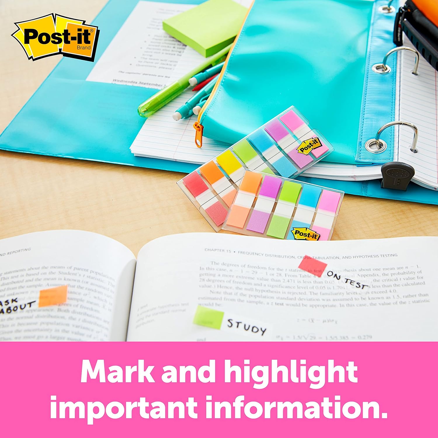Post-it Flags and Tabs Value Pack, Ultimate Business and Study Pack, 956 Various Flags for Organization (683-AVP-SIOC) : Office Products