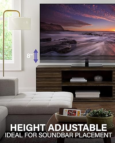 Miniatura 3 de SANUS Soporte universal para TV – Base giratoria grande de repuesto para pantallas de hasta 86 pulgadas – Gira 70 grados y altura ajusta 8 pulgadas