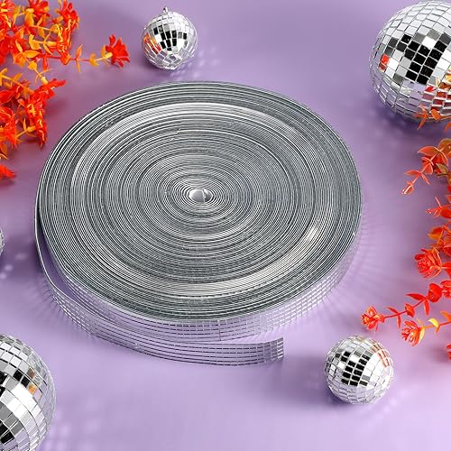 Miniatura 4 de Azulejos de espejo de bola de discoteca mini azulejos cuadrados de vidrio de 0.197 x 0.197 in, autoadhesivos, decoración para manualidades,