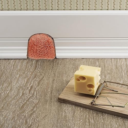 Miniatura 6 de Lawei 5 inch x 32Ft Copper Mesh Roll, 100% Pure Copper Knitted Wire Mesh, Rustproof Copper Mesh Roll for Rodent, Double Layer Copper Mesh Fabric