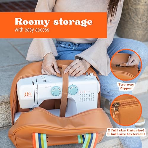 Miniatura 7 de American Home Paquete de organizador para máquina de coser y bolsas de mano para principiantes para llevar tu máquina, además de accesorios y