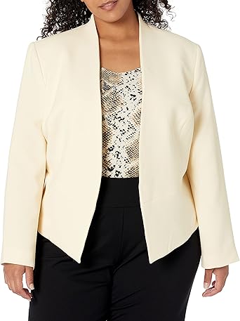 plus size crepe blazer