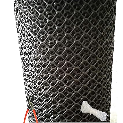 RED WIND Garden Fencing Net/Bird net PVC Virgin HDPE 1 Year Guarantee (6feet Height/30feet Length) UV Stabilized Heavy 800GSM Anti Bird Net Black Color with Free 1 Cutter,100 PVC Tags Model NO:58