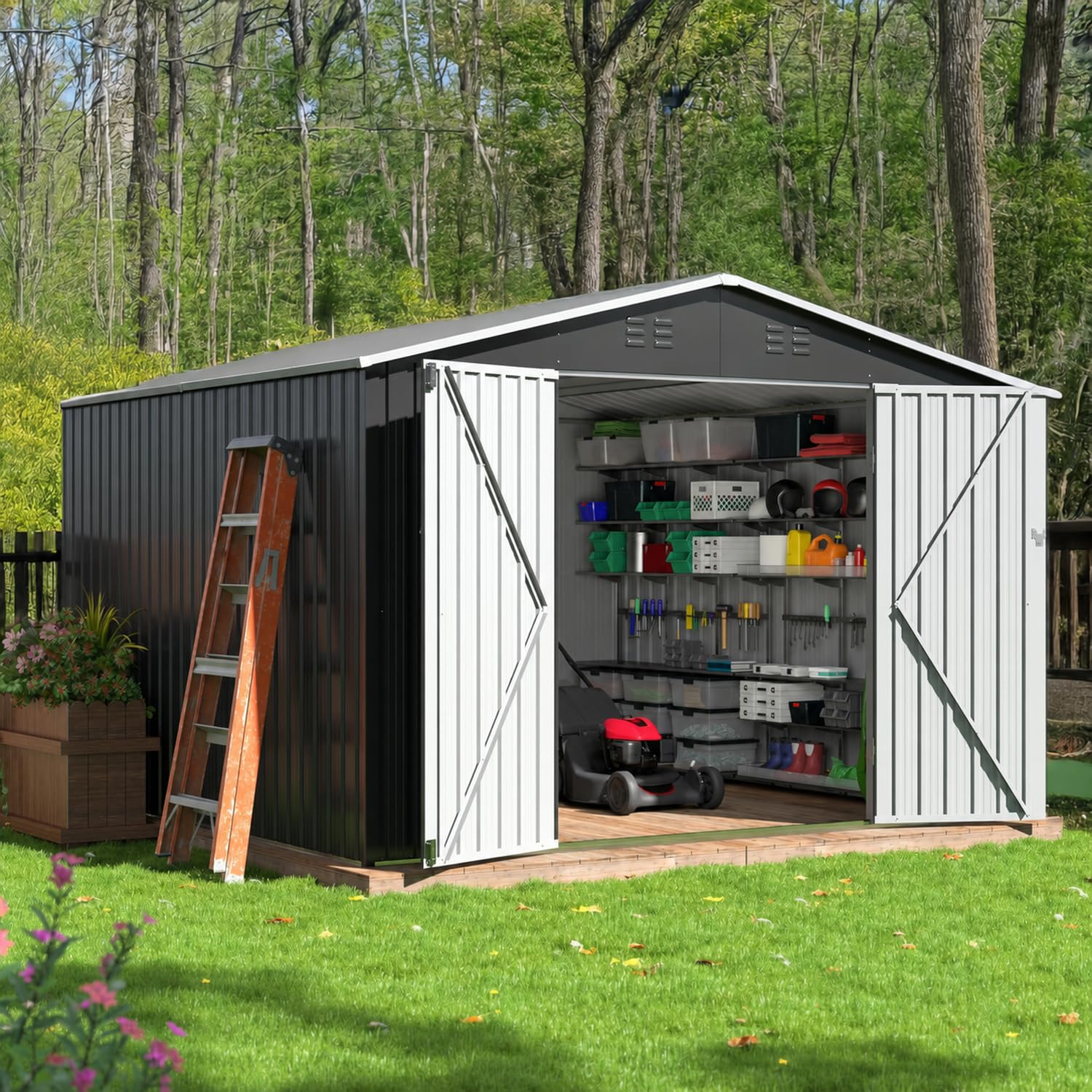AirWire 10x10 FT Outdoor Storage Shed