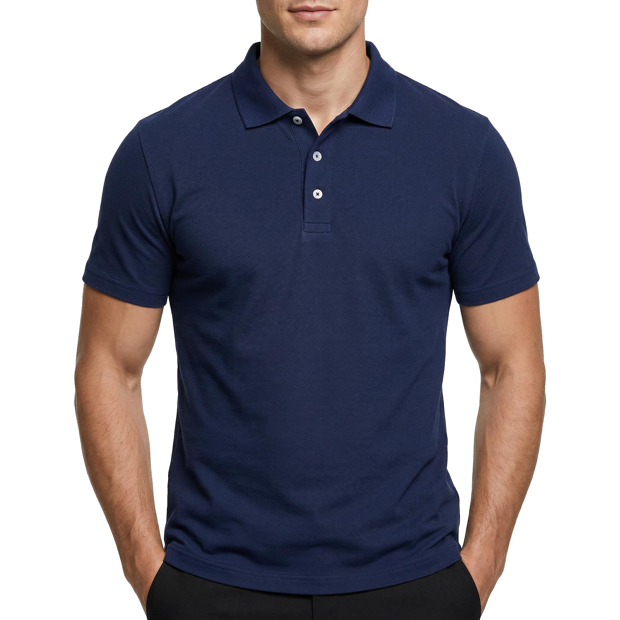 Cotton King Work Polo Shirts for Men - Mens Polo Shirts Short Sleeve Button Up - Mens Tshirt - Summer Shirt - Golf Tee-picture-24