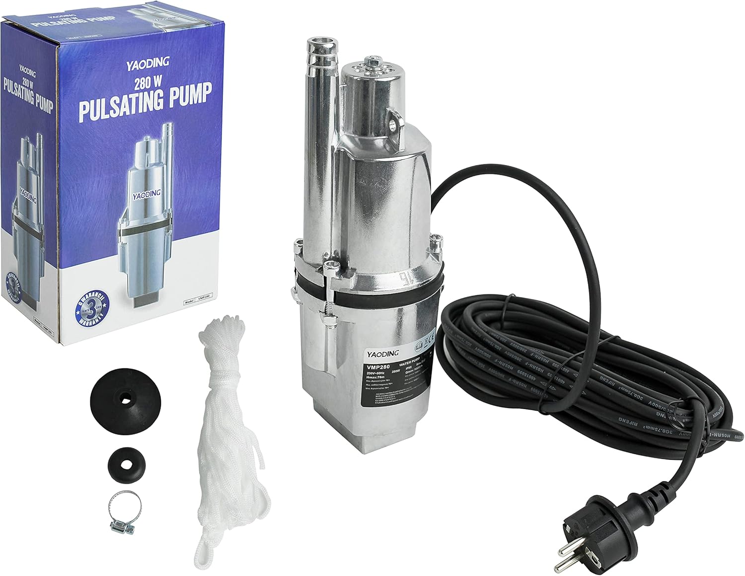 Membranpumpe 220V 40L/min - Selbstansaugend Für Teich, Garten & Pool