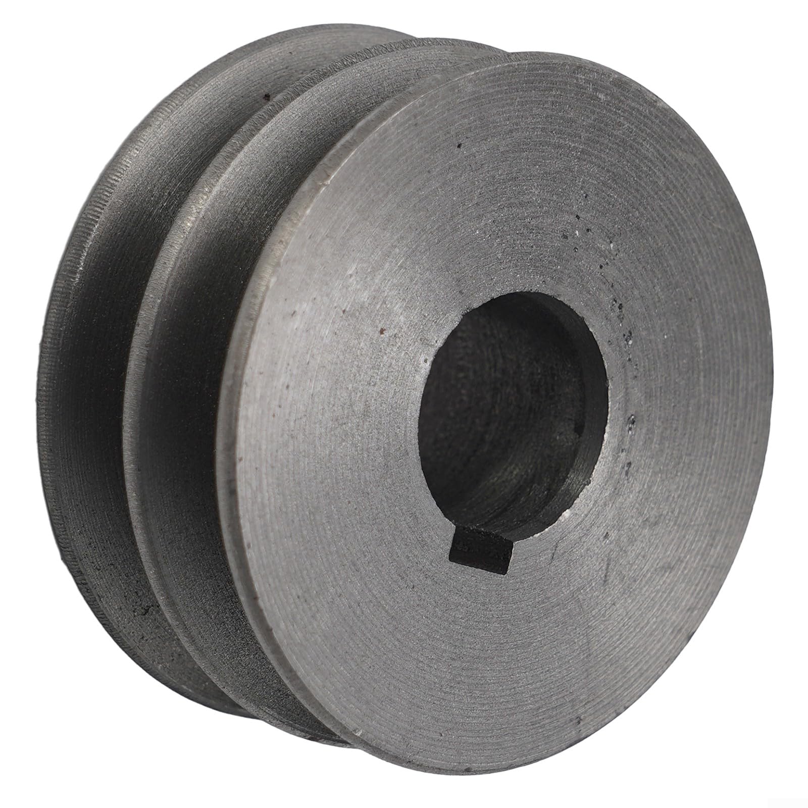 Polea de correa en V de hierro fundido, doble ranura 64x30x28mm para motor