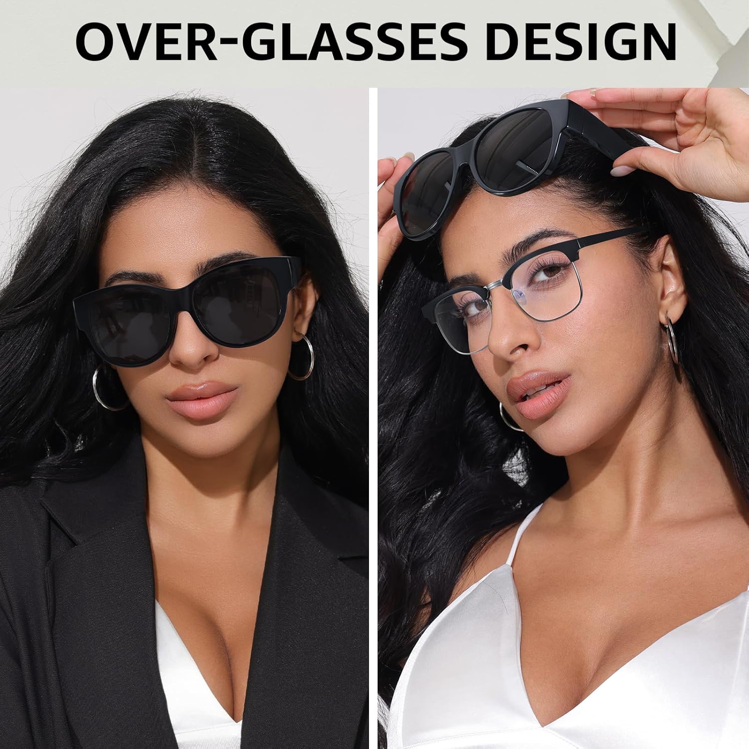 TJUTR Oversized Fit Over Sunglasses for Women Trendy Polarized Sun Glasses Over Prescription Glasses with UV400 Protection - Image 2