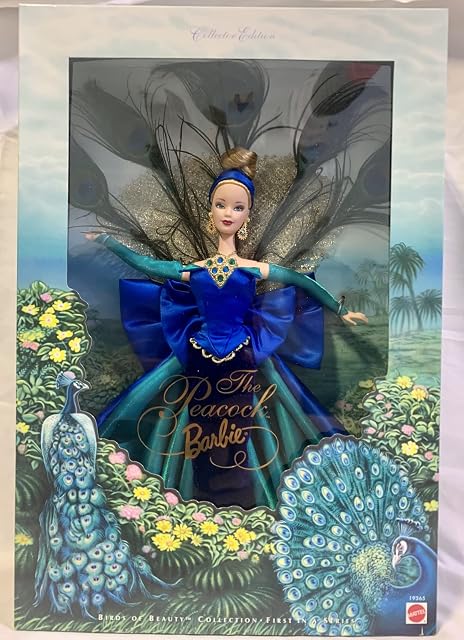 MATTEL BARBIE oiseaux du monde paon PEACOCK - birds of beauty collection 1998