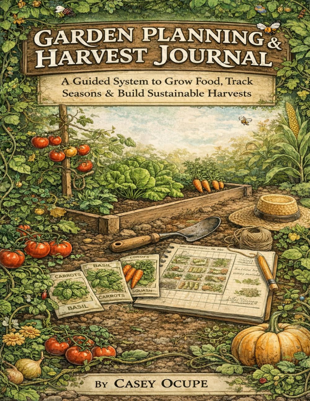 Garden Planning & Harvest Journal: A Guided System to Grow Food, Track Seasons & Build Sustainable Harvests