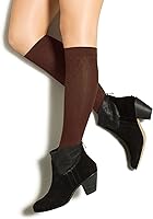 Vista 12 de Medias de apoyo alto hasta la rodilla para mujer, nailon de compresión de 10-15 mmHg (negro, S)