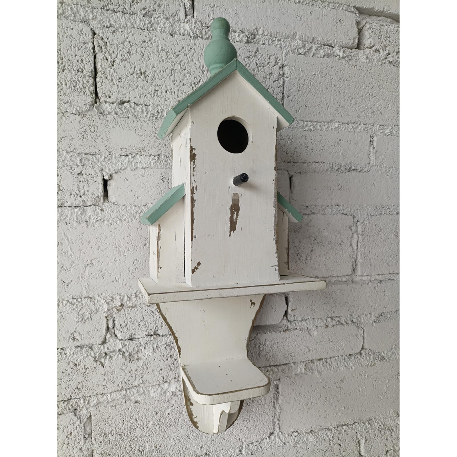 Casa colgante para pájaros para jardín al aire libre, yar, nido de cría de pájaros, para patio, refugio para pinzones, decoración de pared de casa de jardín