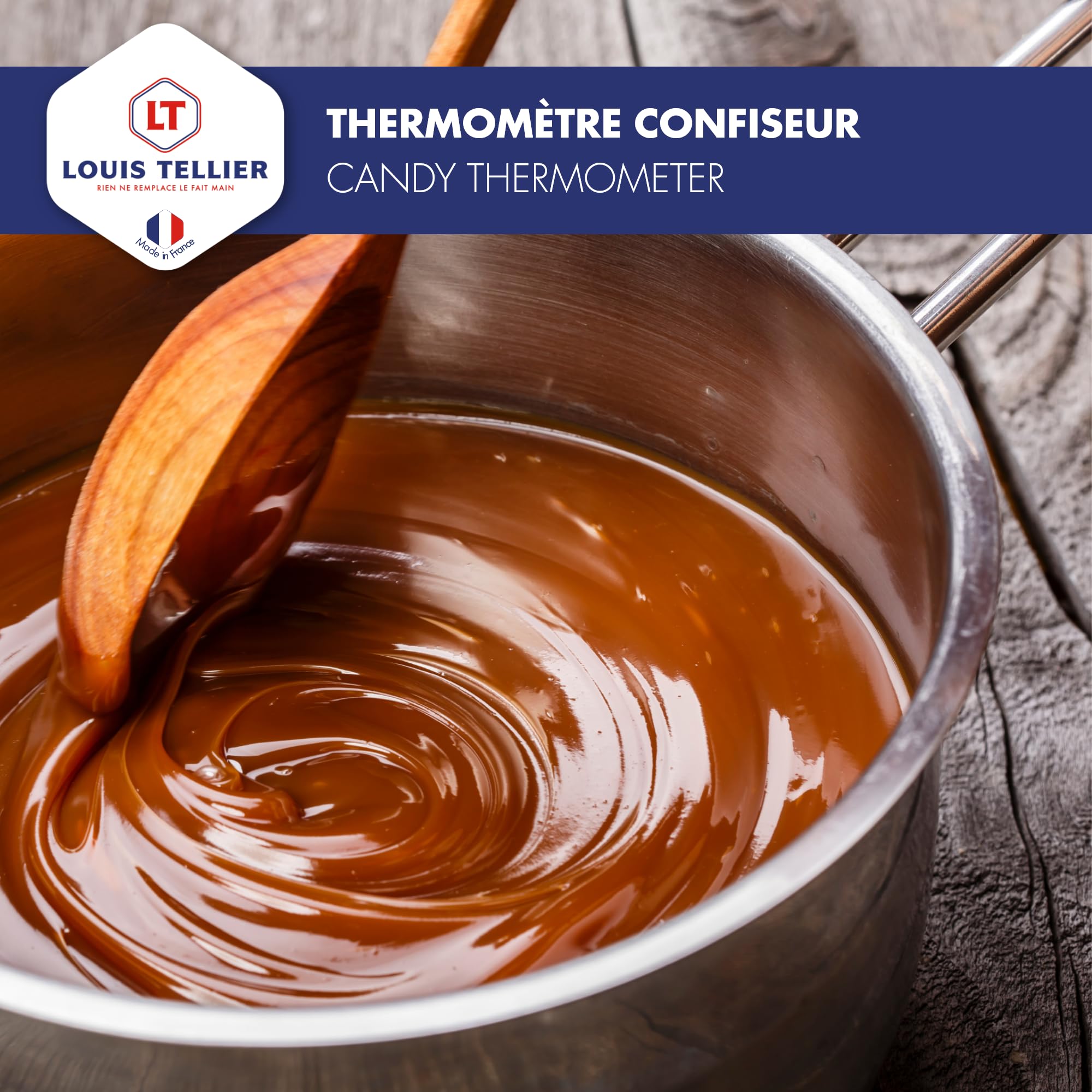 Thermomètre Confiseur +80°C à +200°C Spécial Sucre Caramel Fabrication Française