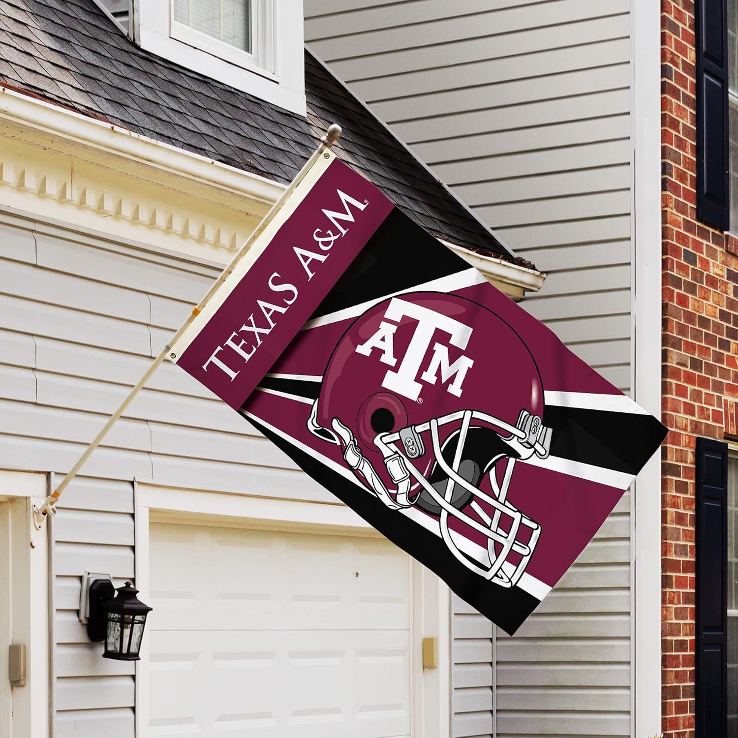 BSI PRODUCTS, INC. - Texas A&M Aggies 3’x5’ Flag with Heavy-Duty Brass Grommets - TAMU Football, Basketball & Baseball Pride - High Durability - Designed for Indoor or Outdoor Use - Great Gift Idea